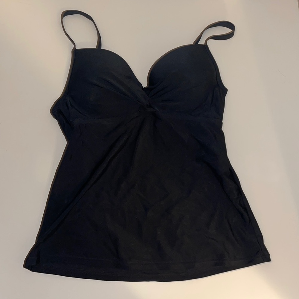 Size 6 Croft & Barrow black tankini